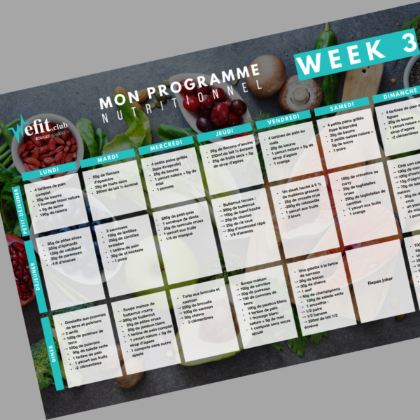 Programme nutritionnel